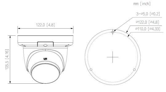 Dahua - IPC-HDW3649QMP-S-IL-0280B - IP - Eyeball, - 6MP/1/2,7" CMOS - 2,8mm / H:110° V:58° - 4 LED, IR Licht 30m, weiß