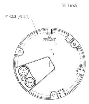 Dahua - PFB5201C - Zubehör - Deckeneinbau Halter, - Material: SECC & PC - Halterung für Zwischendecken / Abhängedecken