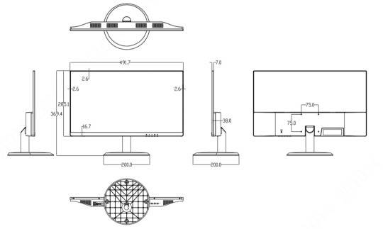 Dahua - LM22-H200-B4-V2 - 21.45" Full-HD Monitor, - 54,48cm ( 21,45" ) Diagonale - Full HD 1920x1080 / 100Hz - Video Ei