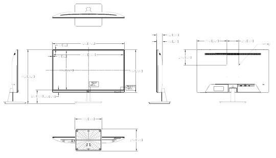 Dahua - LM27-L200-V1 - 27" Full-HD Monitor, - 68,58cm ( 27" ) Diagonale - Full HD 1920x1080 / 100Hz - Video Eingang 1x