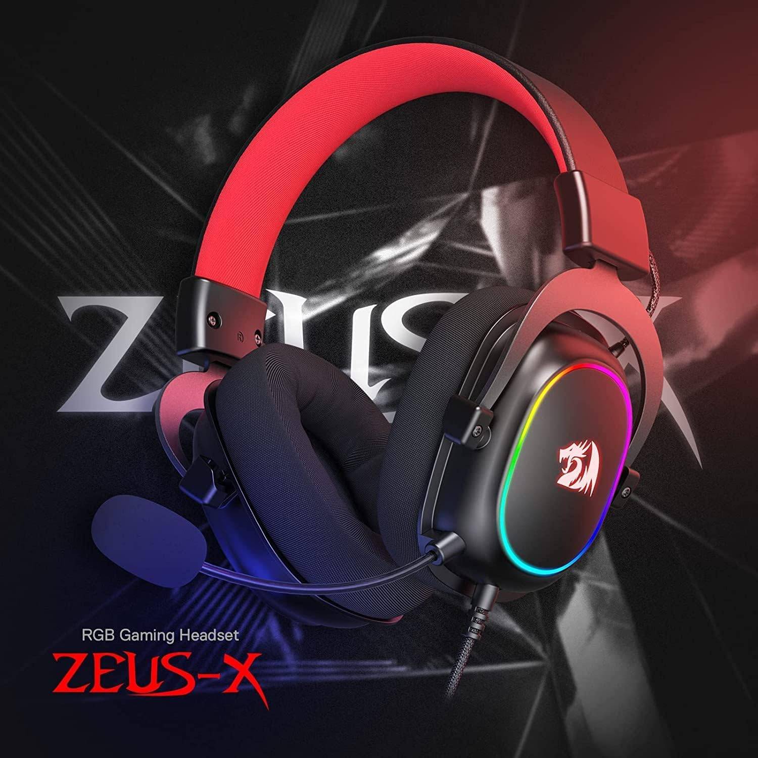 Redragon H510 Zeus Gaming-Headset mit Kabel 7.1 Surround-Sound black Kopfhörer