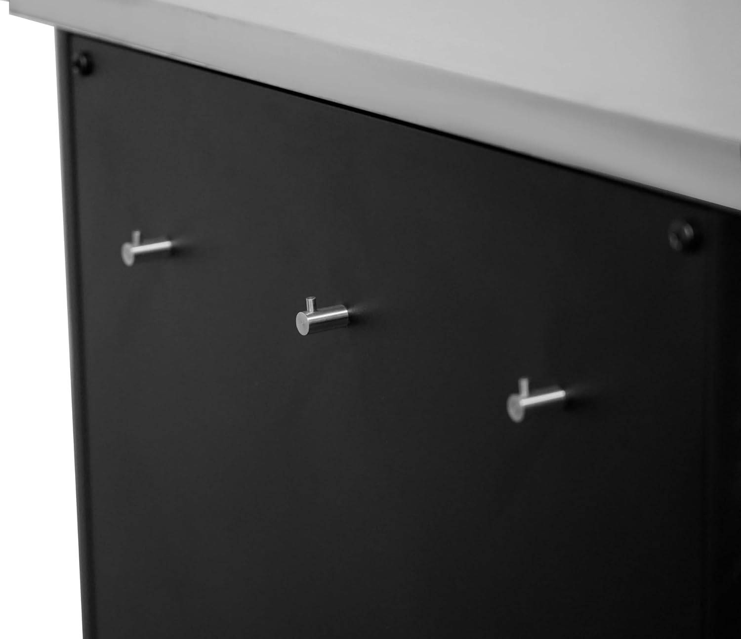 COZZE Outdoor Tisch für Außenküchen mit 4 robusten Rädern