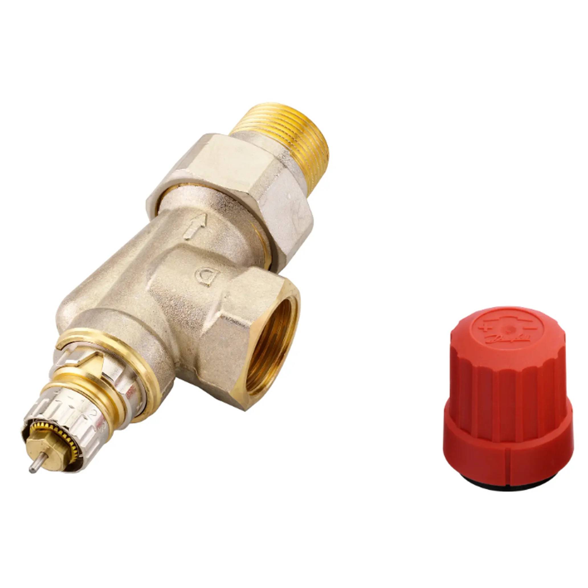 Danfoss Ventilgehäuse RA-N 20 R 3/4, UK (Axial), matt vernickelt, 1 Stk.