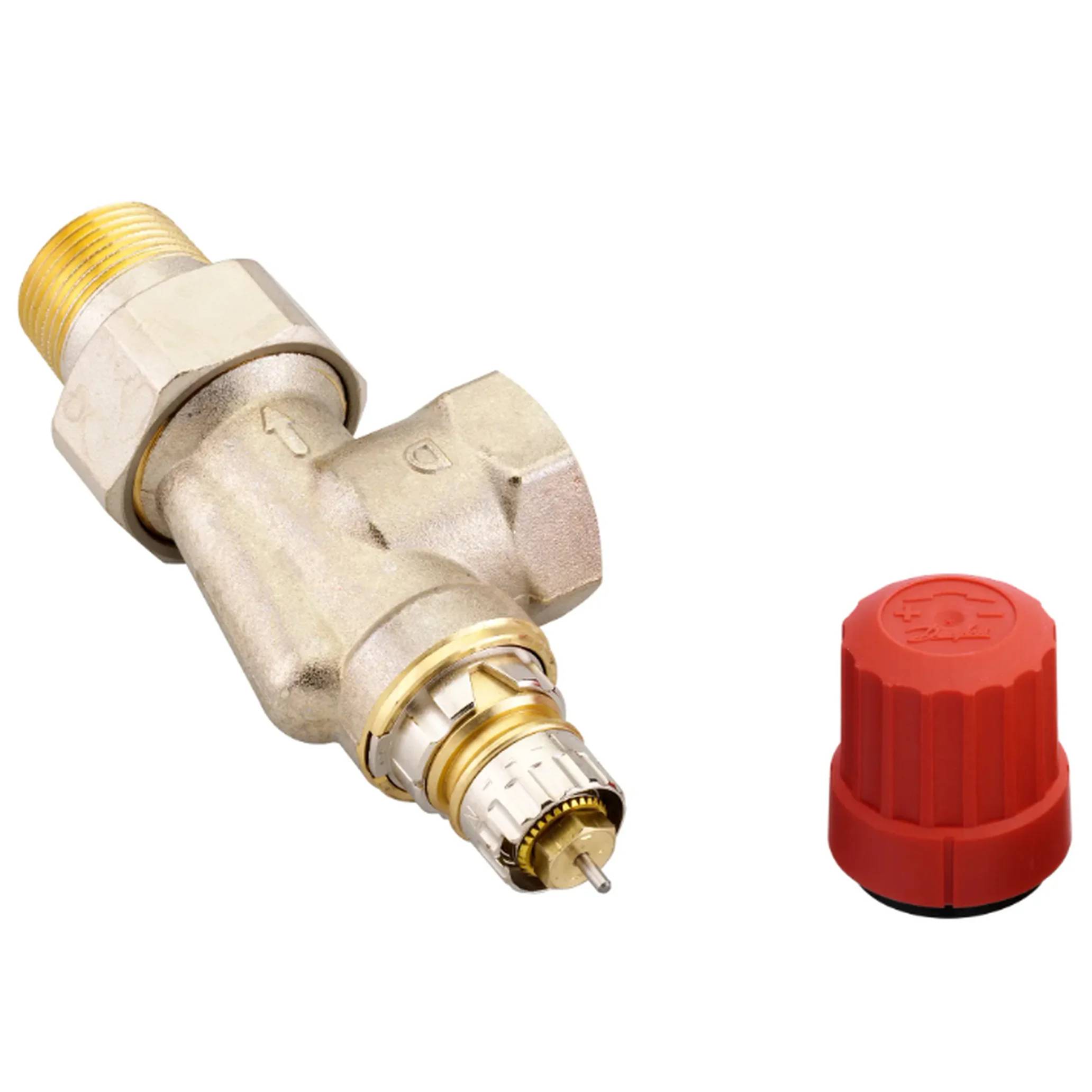 Danfoss Ventilgehäuse RA-N 20 R 3/4, UK (Axial), matt vernickelt, 1 Stk.