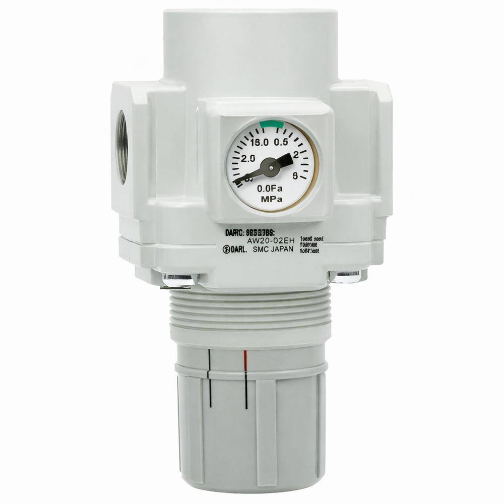 Druckregler 3/4" - 8.5bar - mit eckigem Manometer - Baugröße 50 - Durchflussmenge max. 4500 l/m