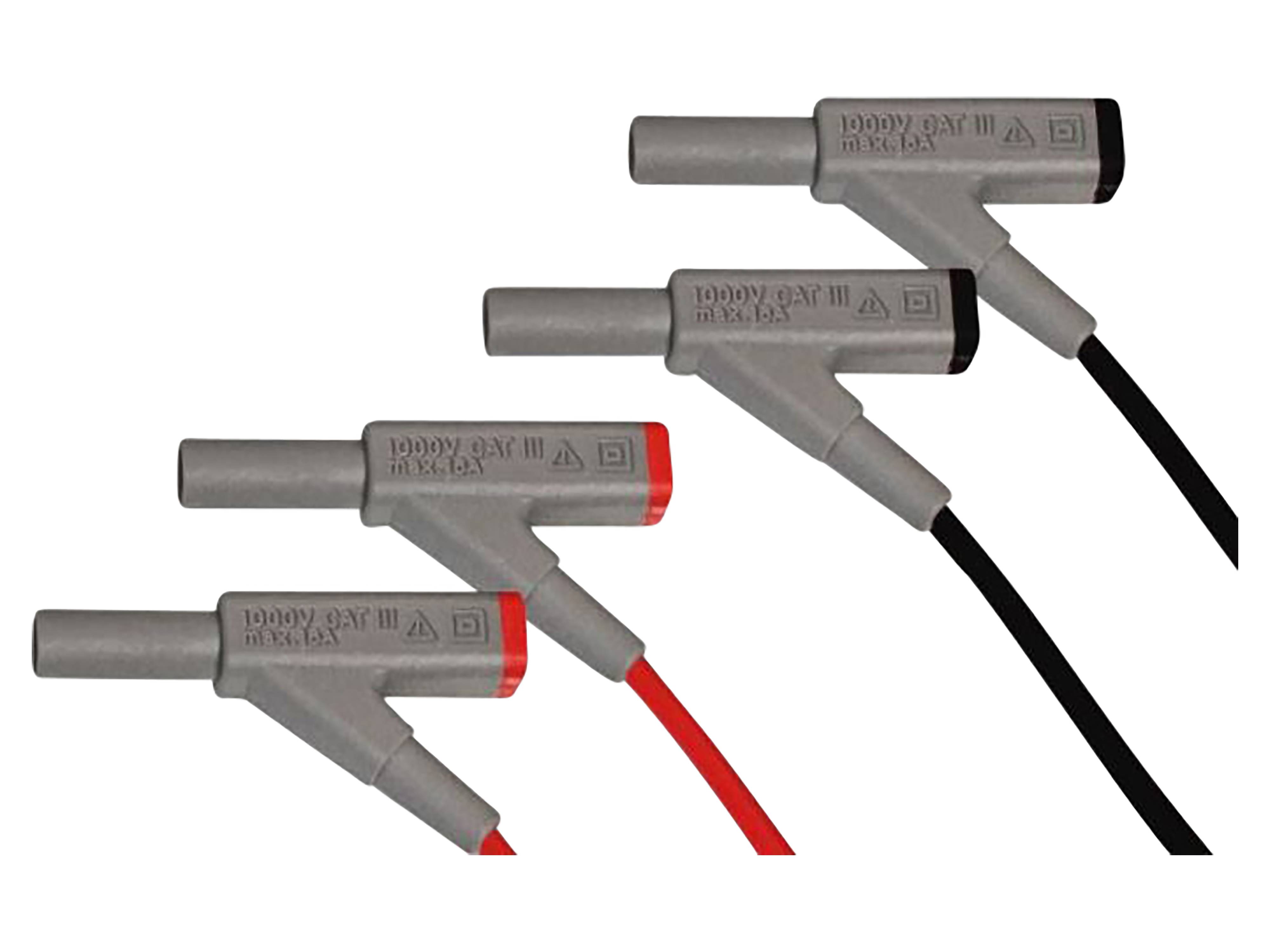 PEAKTECH Prüfleitungen P 7025, für Digital Multimeter, mit Kupplung