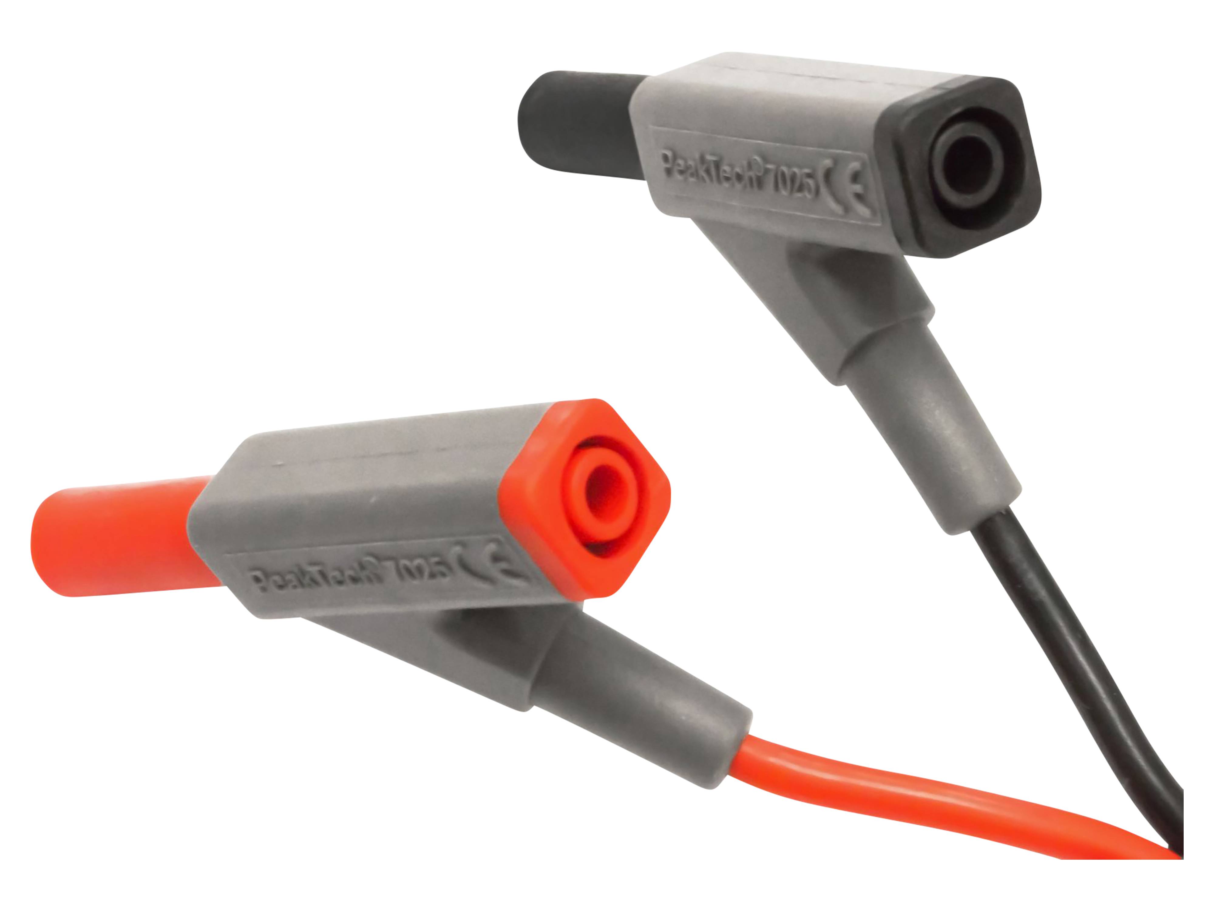 PEAKTECH Prüfleitungen P 7025, für Digital Multimeter, mit Kupplung