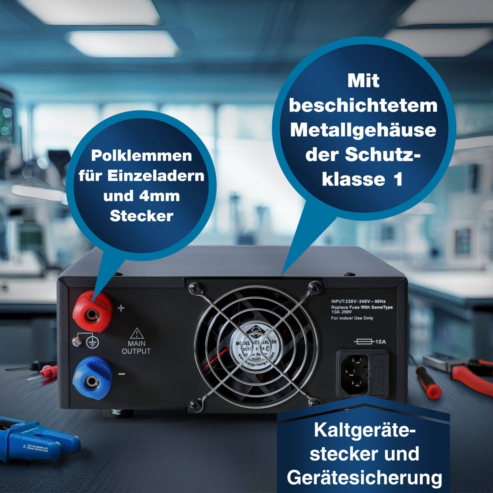 PEAKTECH Labornetzgerät P 6168, 1...15 V, 0...60 A, 900 W