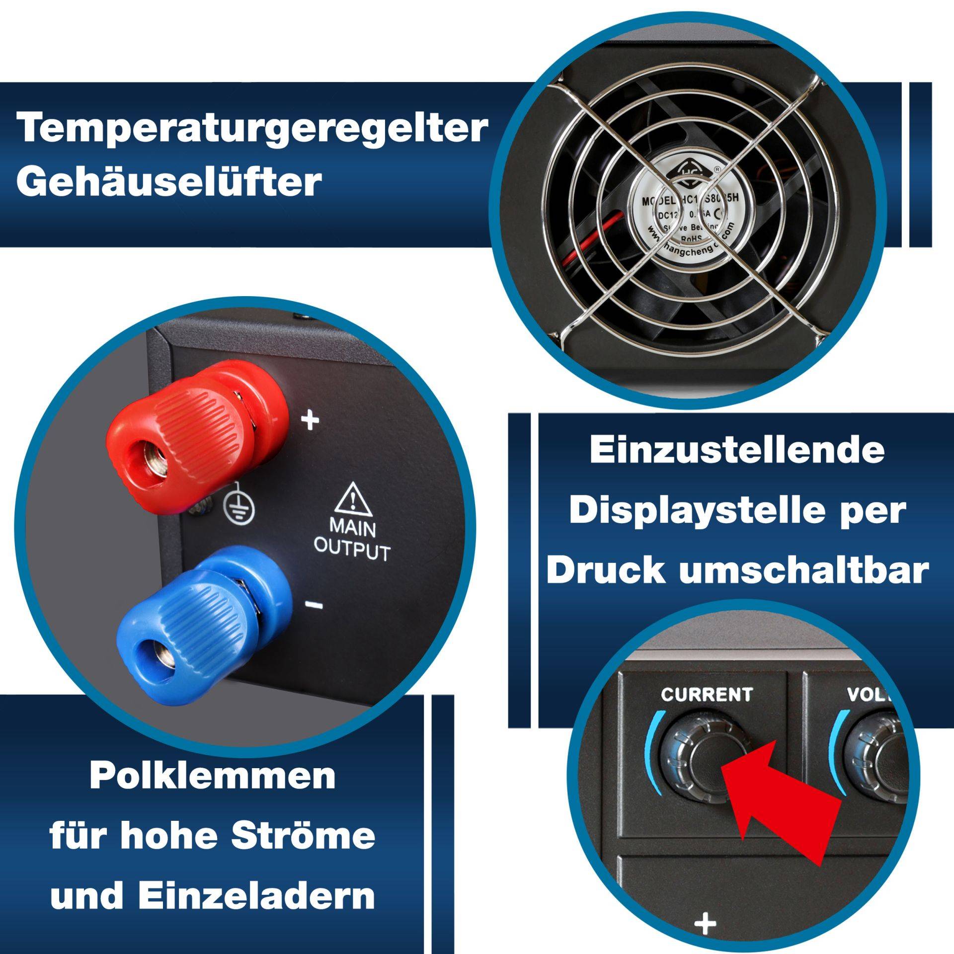 PEAKTECH Labornetzgerät P 6167, 1...60 V, 0...15 A, 900 W