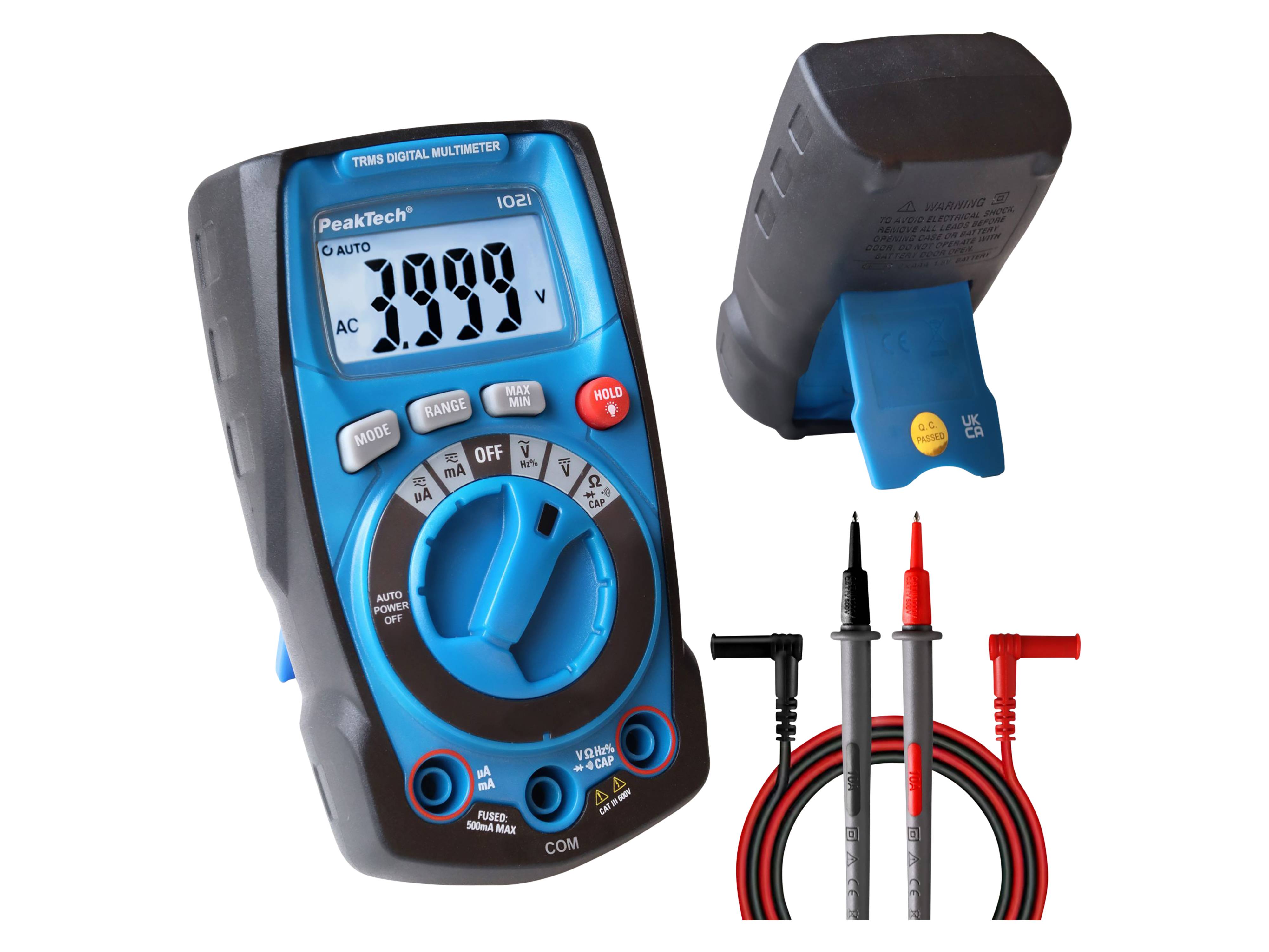 PEAKTECH Digital Multimeter P 1021, 4000 Counts