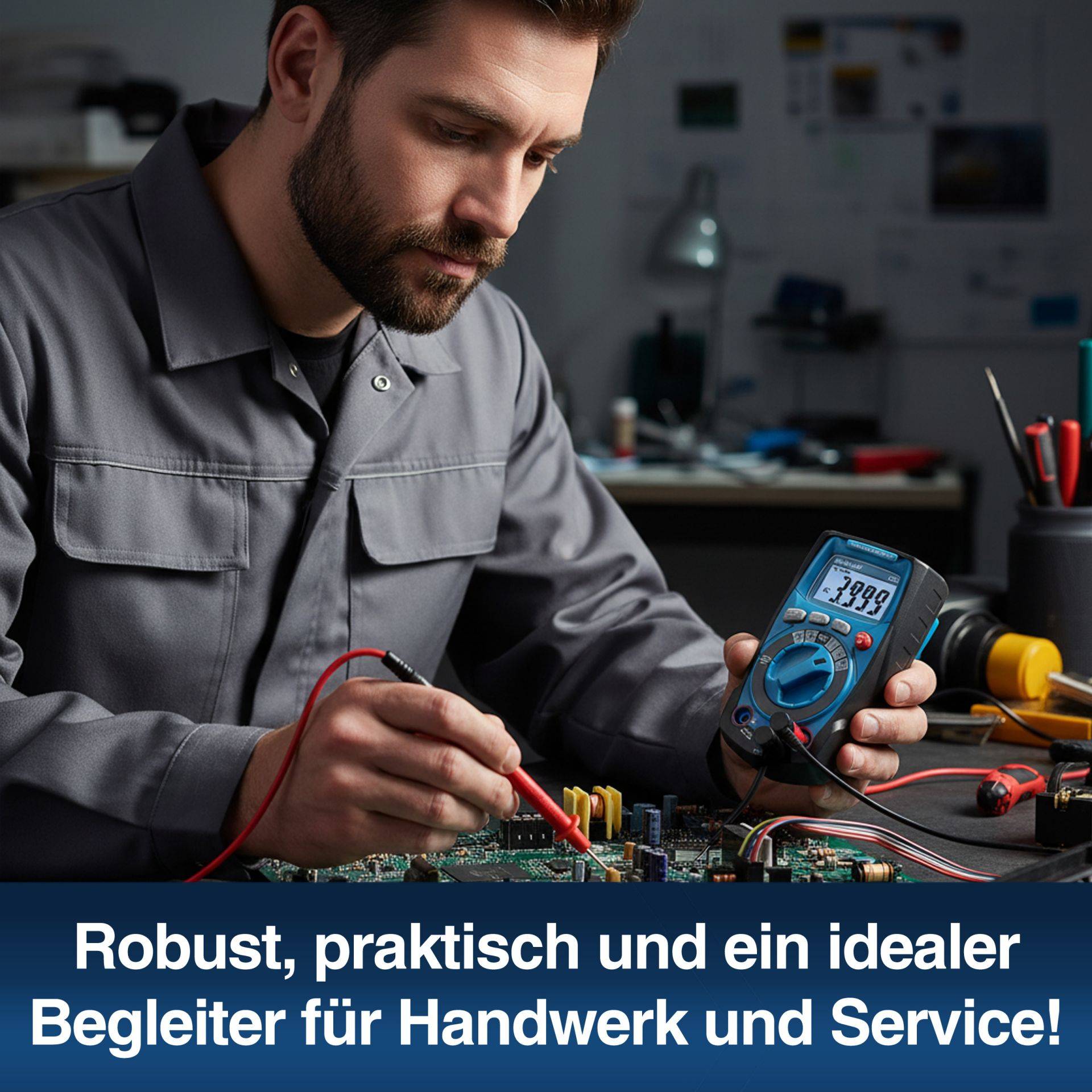 PEAKTECH Digital Multimeter P 1021, 4000 Counts