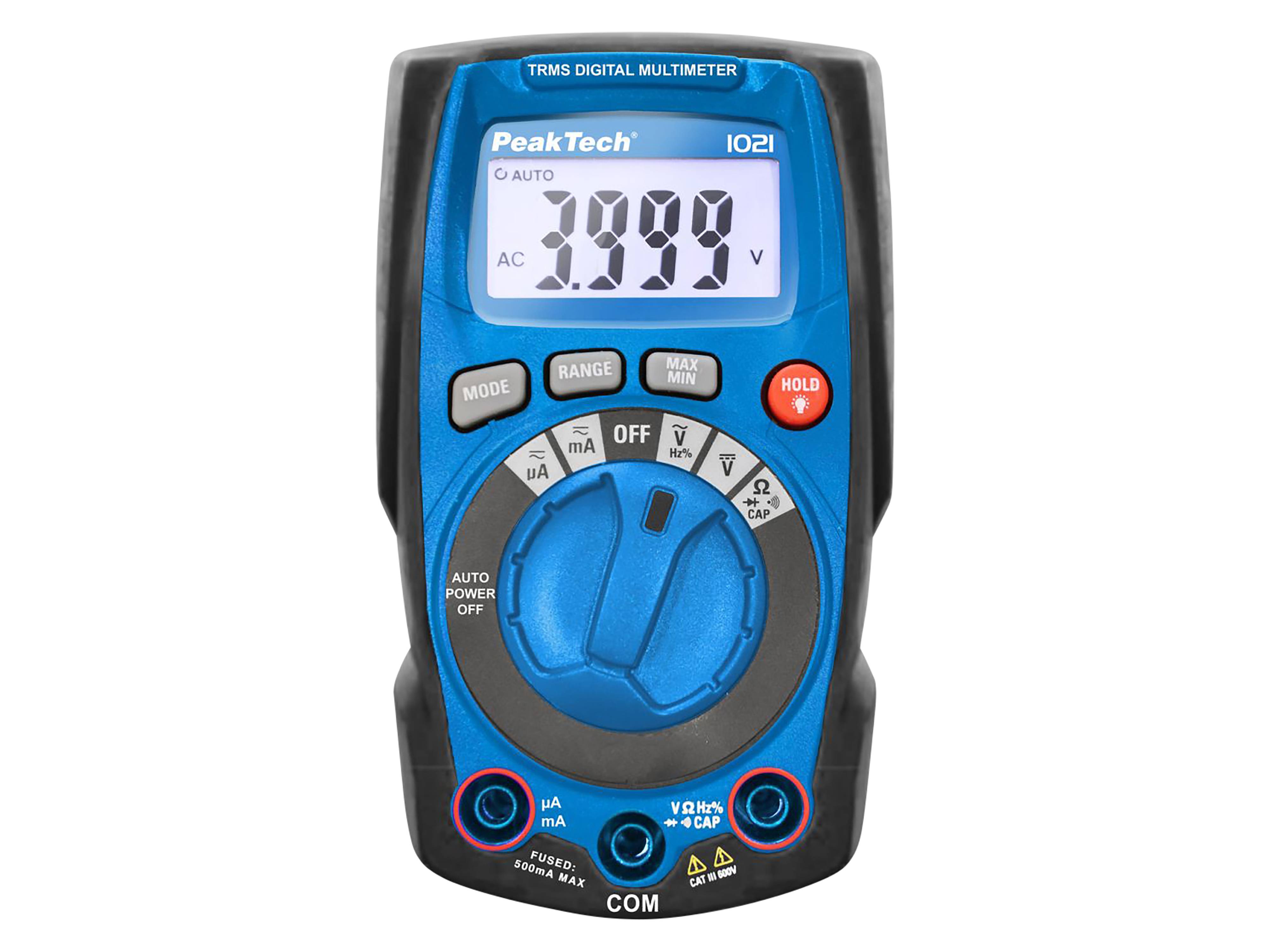 PEAKTECH Digital Multimeter P 1021, 4000 Counts