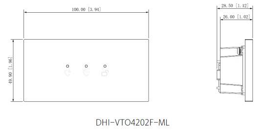 Dahua - VTO4202FB-ML - LED Anzeige Modul - Black, - LED Anzeige Modul - Material: Aluminium - IP65, IK07