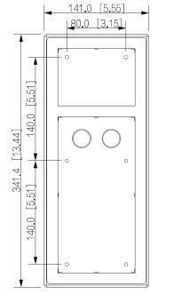 Dahua - VTM27R3 - 3 Modul Aufputz Regendach - Black, - 3 Modul Aufputz Regendach - Material: Aluminium - Abmessung (HxB