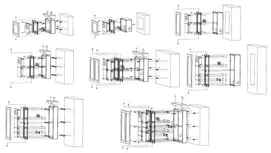 Dahua - VTO4202F-P1 - Kamera Modul 1 Knopf - Hybrid, - Modulare Gegensprechanlage mit 1 Knopf Taste - IP oder 2-Draht (