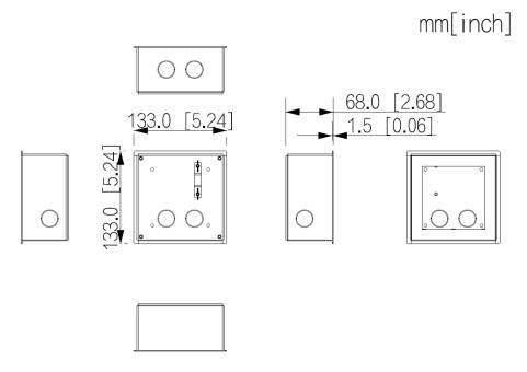 Dahua - VTM79 - 1 Modul Unterpuz Box