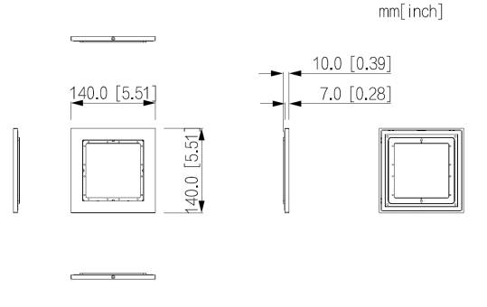 Dahua - VTM78 - 1 Modul Rahmen - Black