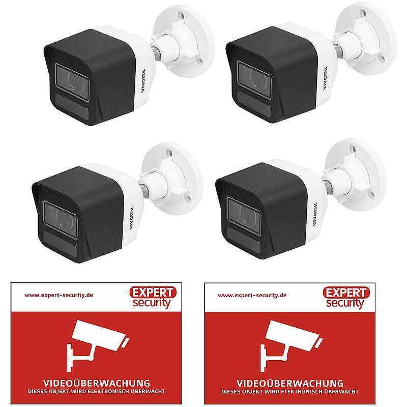 4er Kamera-Set VIVOTEK IB9380-HTV-V2 5MPx IR PoE, Mit intelligentem Cyberschutz für Ihr Firmennetzwerk: Mehrstufige Erk