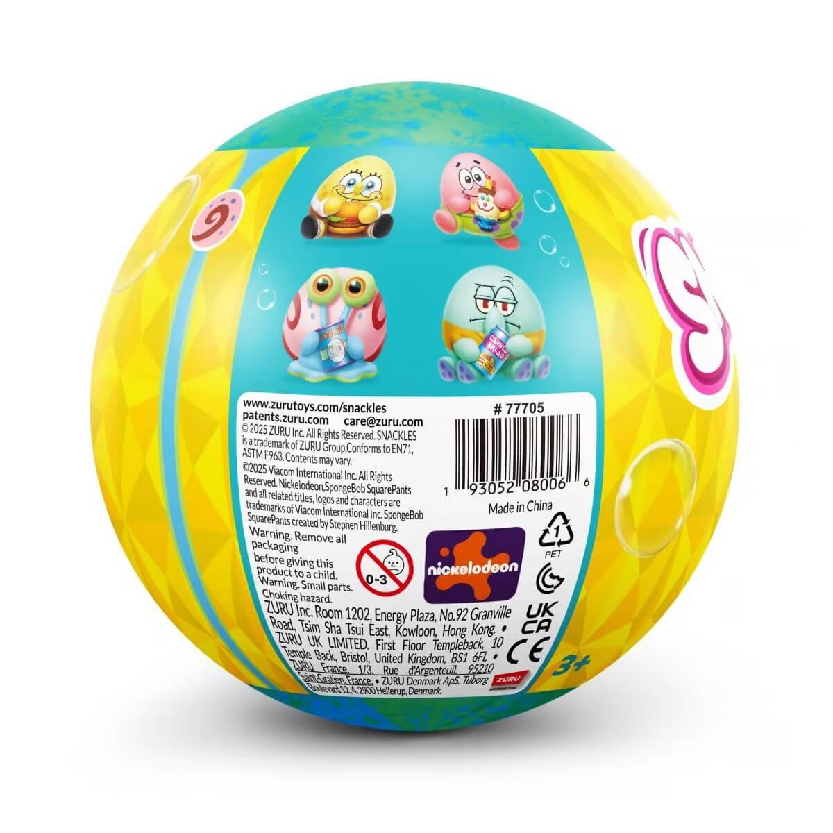 ZURU 77705 - Snackles Plüschfigur 13 cm - Überraschungs-Kugel