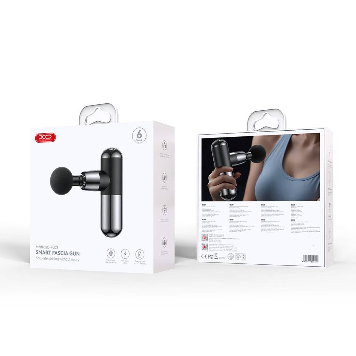 XO FG02 Elektrisches Körpermassagegerät mit 6 Intensitätsstufen