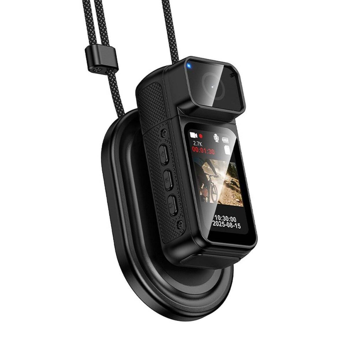 Hoco DV105 Sportkamera 2.7K mit 1,47 Zoll IPS Display und Wi-Fi Schwarz