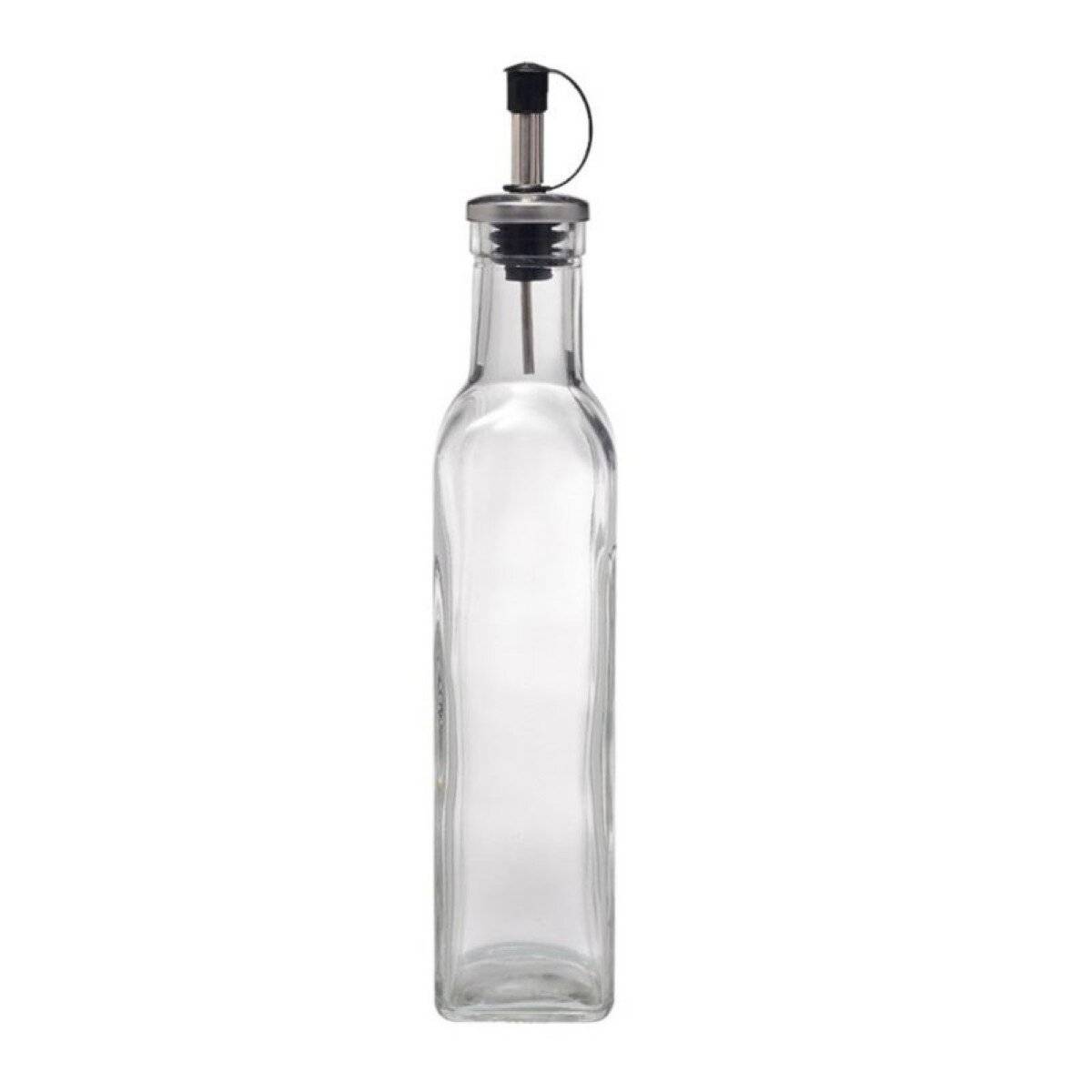 Ölspender aus Glas mit Edelstahl-Portionierer für Öl & Essig - 250 ml