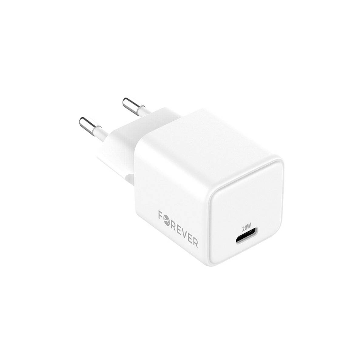 Forever TC-08 GaN Schnellladegerät 20W USB-C Power Delivery  Weiß