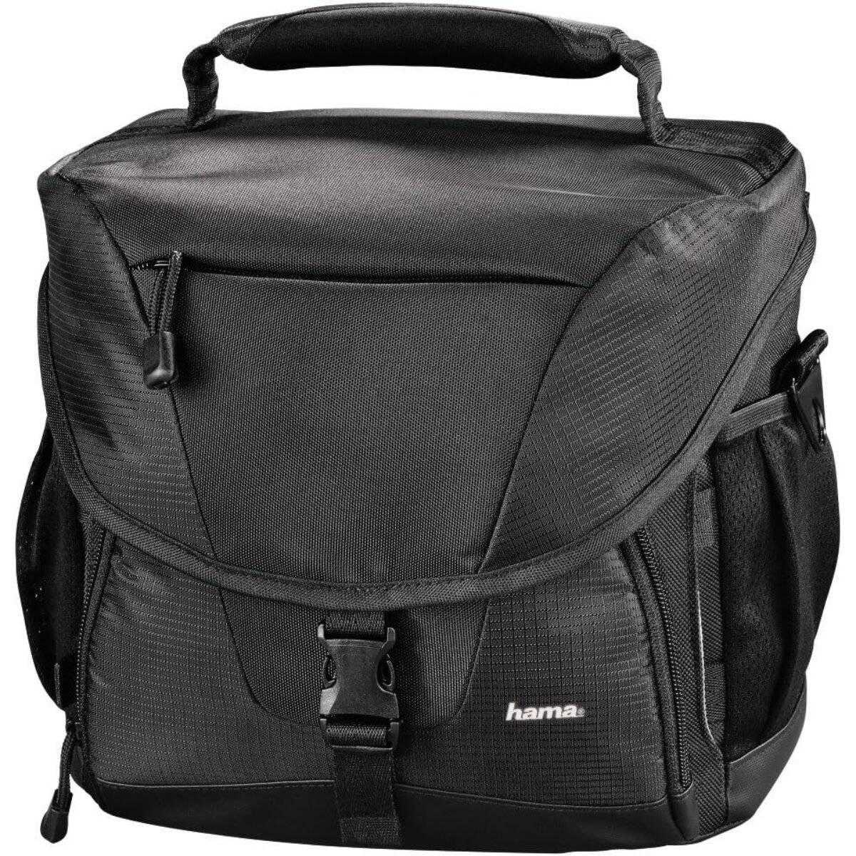 Hama Kameratasche Rexton 110 für Spiegelreflexkamera mit Objektiv  wetterfest, gepolstert, schwarz