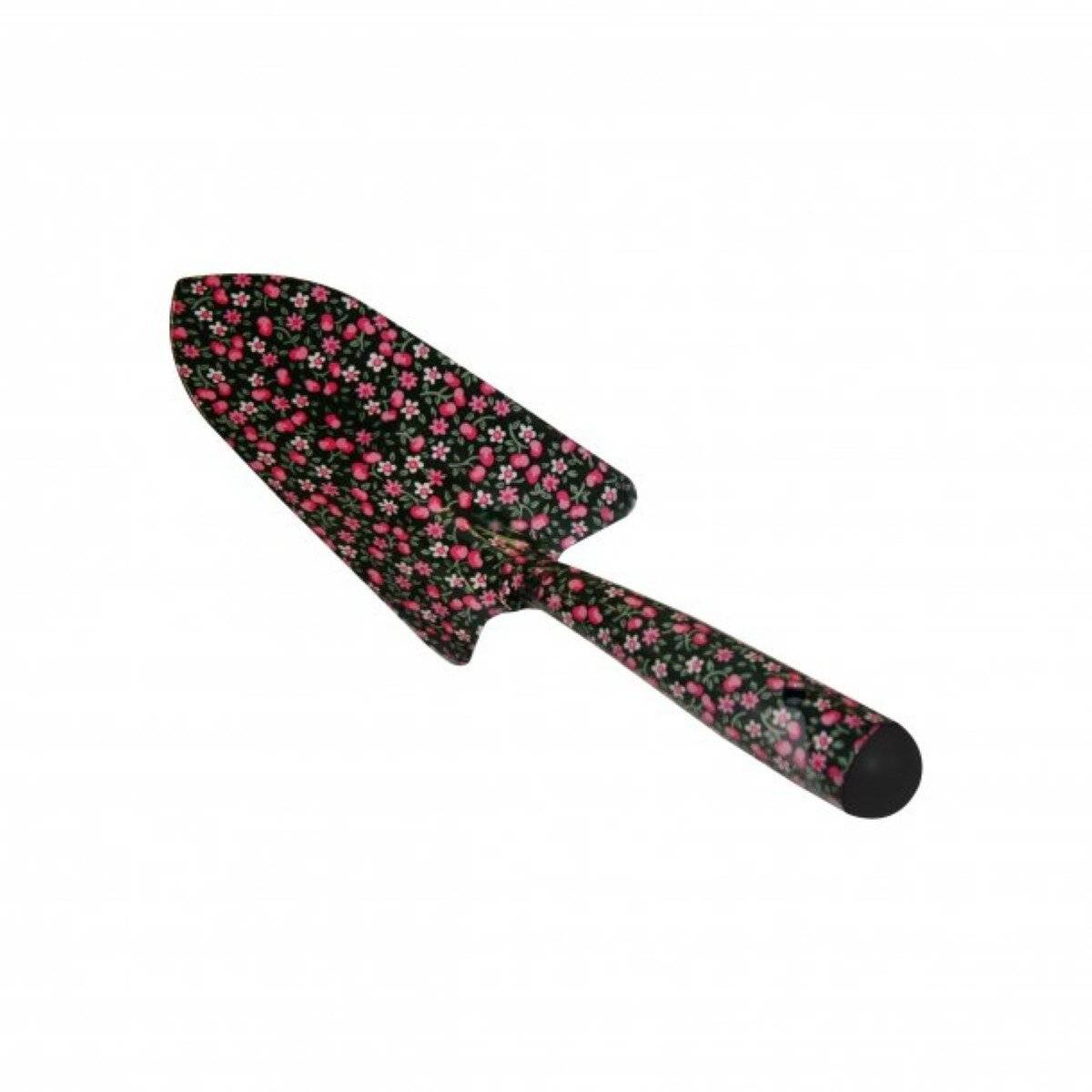 Blumenkelle mit Blumenmuster mit ergonomischem Griff aus Stahl