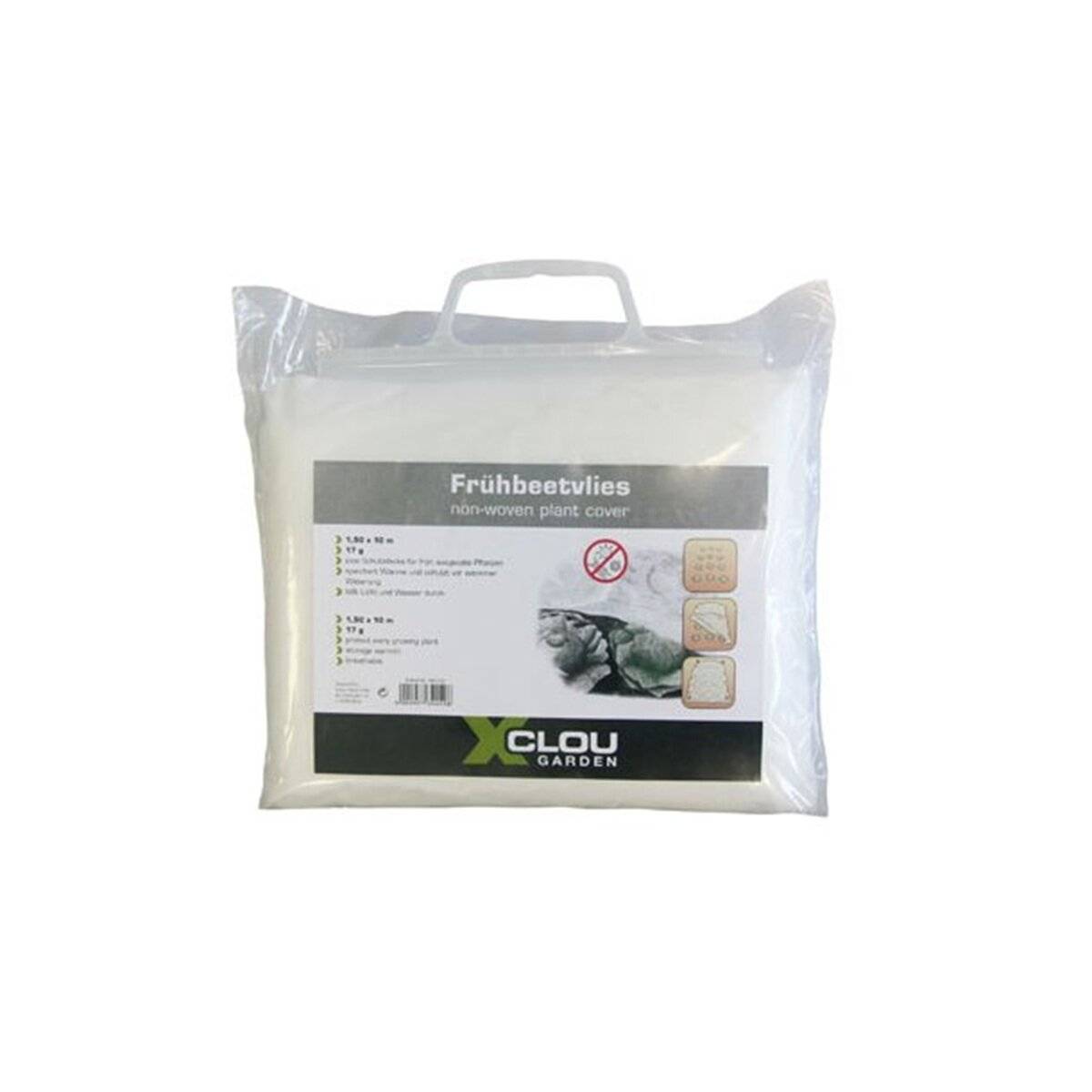 Wintervlies in Weiß 1,5 x 10 m  Schutz vor Frost, Wind & Schnee