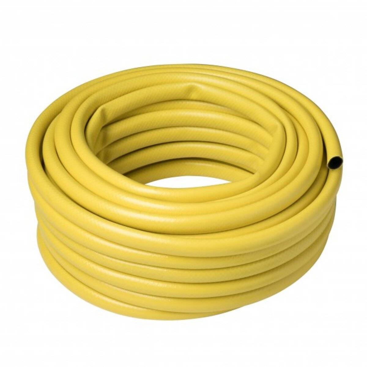 Gewebeschlauch mit Armaturen 20 cm - Mit Hahnanschluss, Wasserstopp & verstellbarer Spritze