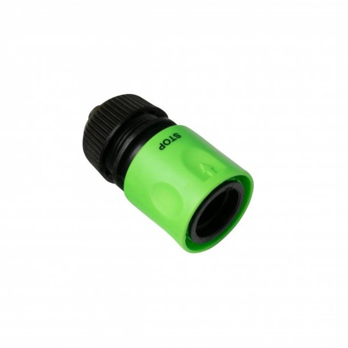 Gewebeschlauch mit Armaturen 20 cm - Mit Hahnanschluss, Wasserstopp & verstellbarer Spritze