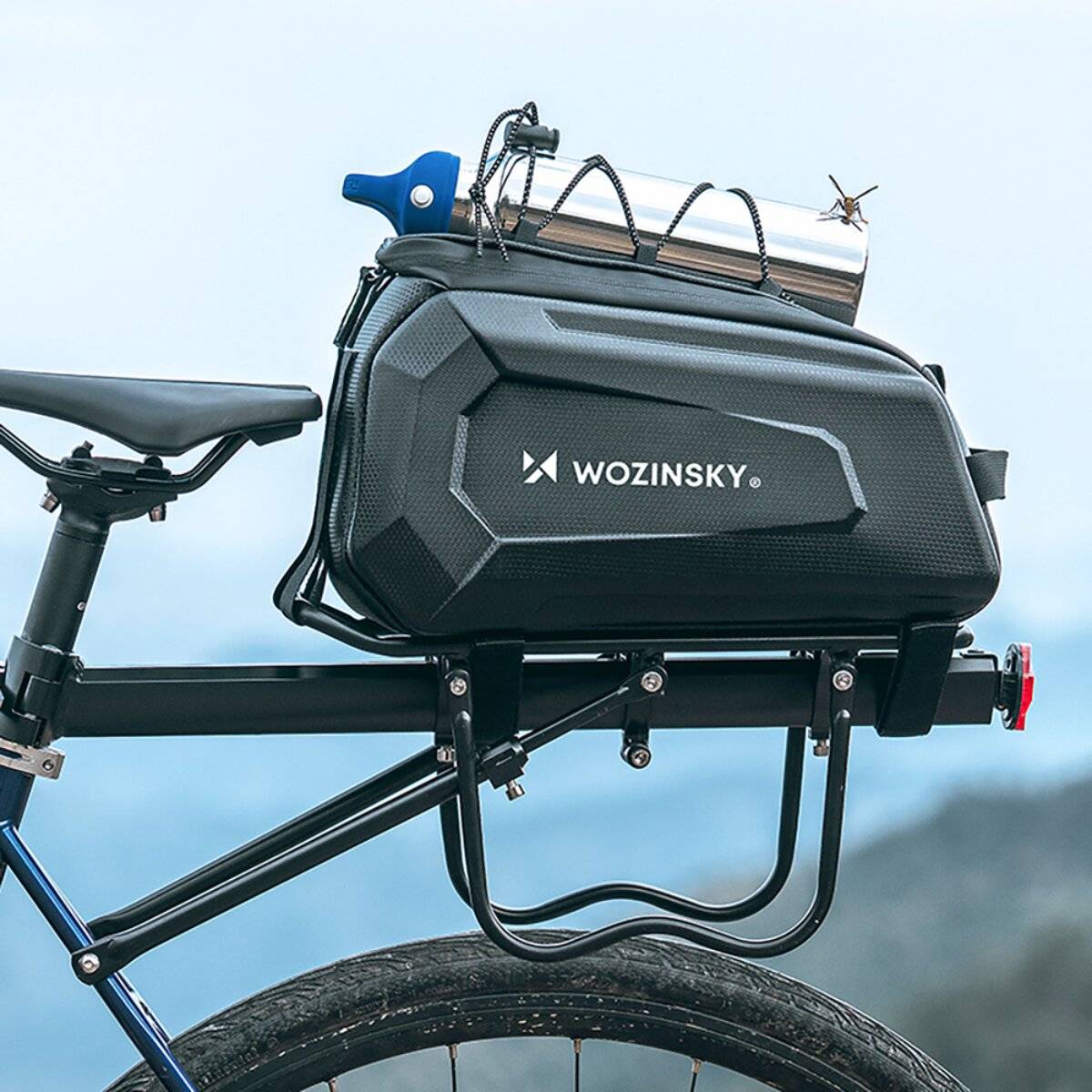 Wozinsky WSR-01B Fahrradtasche Gepäckträger 9 L wasserdicht Schwarz