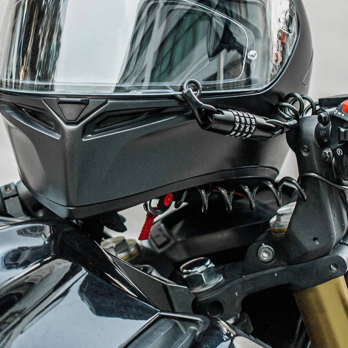 Wozinsky WBN-01R Kabelschloss 1,5 m 4-stellig wasserdicht Schwarz