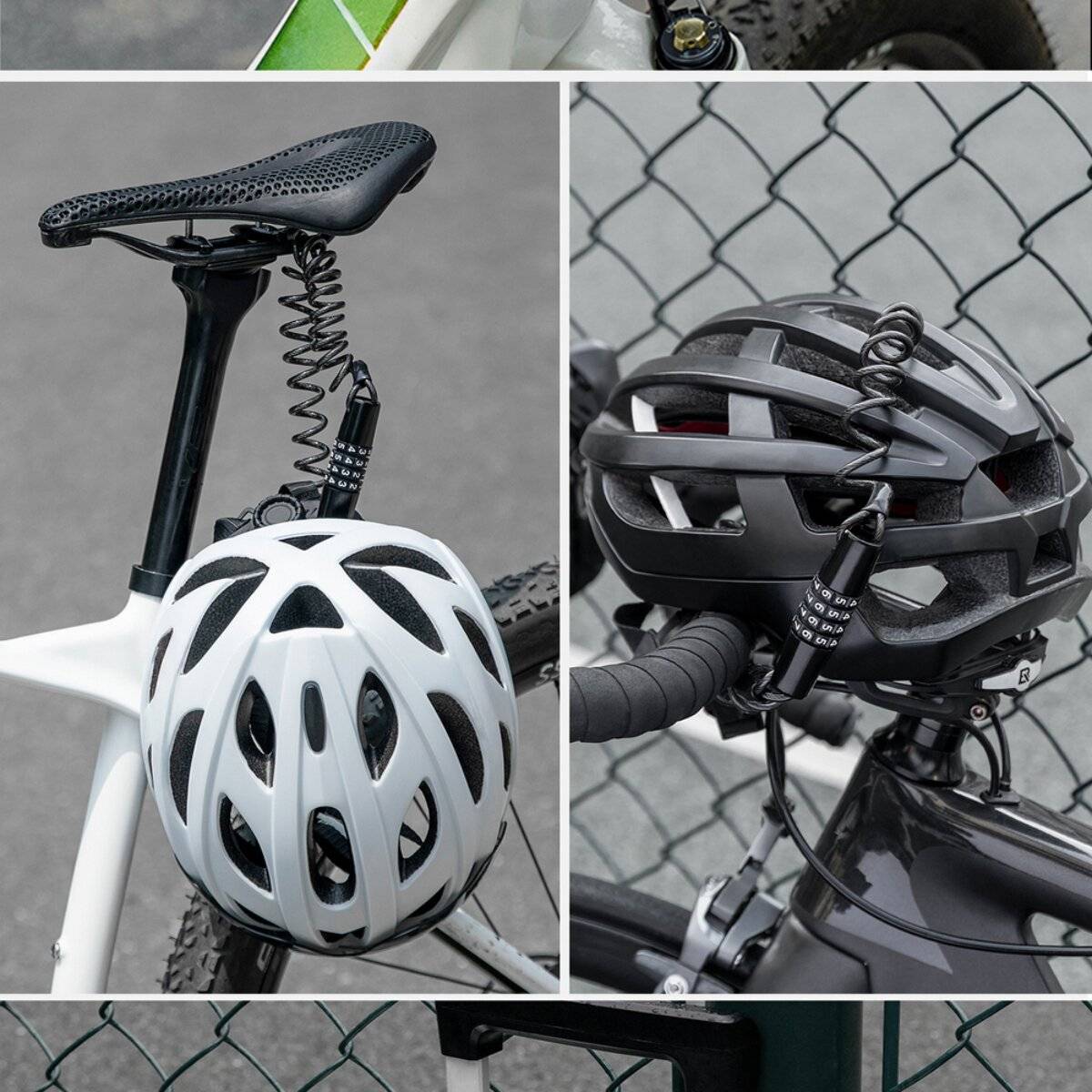 Wozinsky WBN-01R Kabelschloss 1,5 m 4-stellig wasserdicht Schwarz