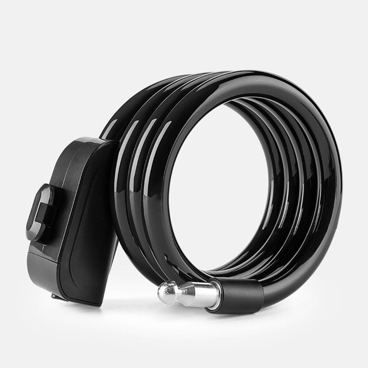 Wozinsky WPB-01R Kabelschloss mit Stahlseil Schlüssel Schloss 2 Schlüssel Schwarz