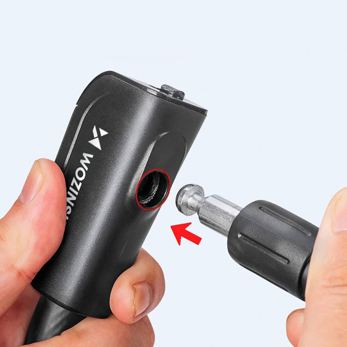 Wozinsky WPB-01R Kabelschloss mit Stahlseil Schlüssel Schloss 2 Schlüssel Schwarz