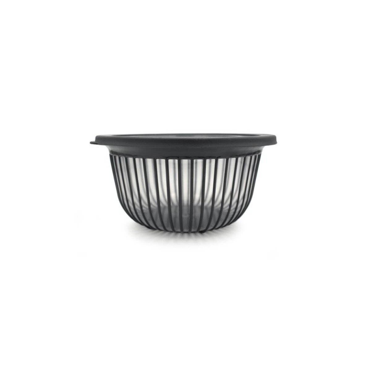 Aufbewahrungsschüssel mit luftdichtem Deckel in Stripe-Design - Anthrazit 1000 ml