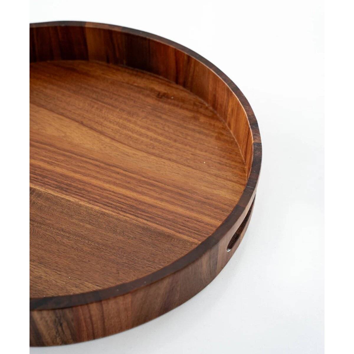 Akazie Terra Serviertablett aus Akazienholz ø35 cm - langlebig & vielseitig einsetzbar