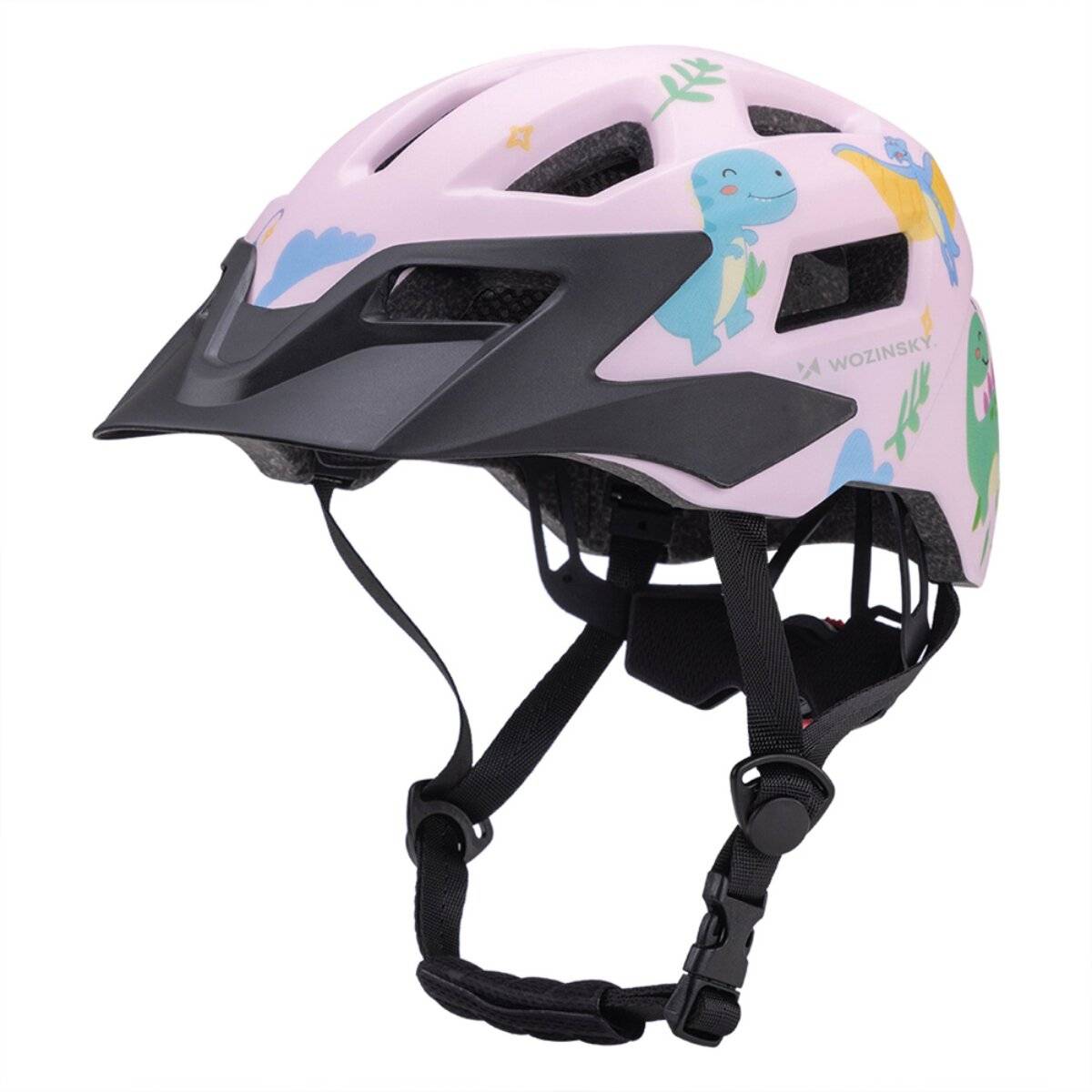 Wozinsky Kinder-Mountainbikehelm mit abnehmbarem Visier 360° System XS Rosa