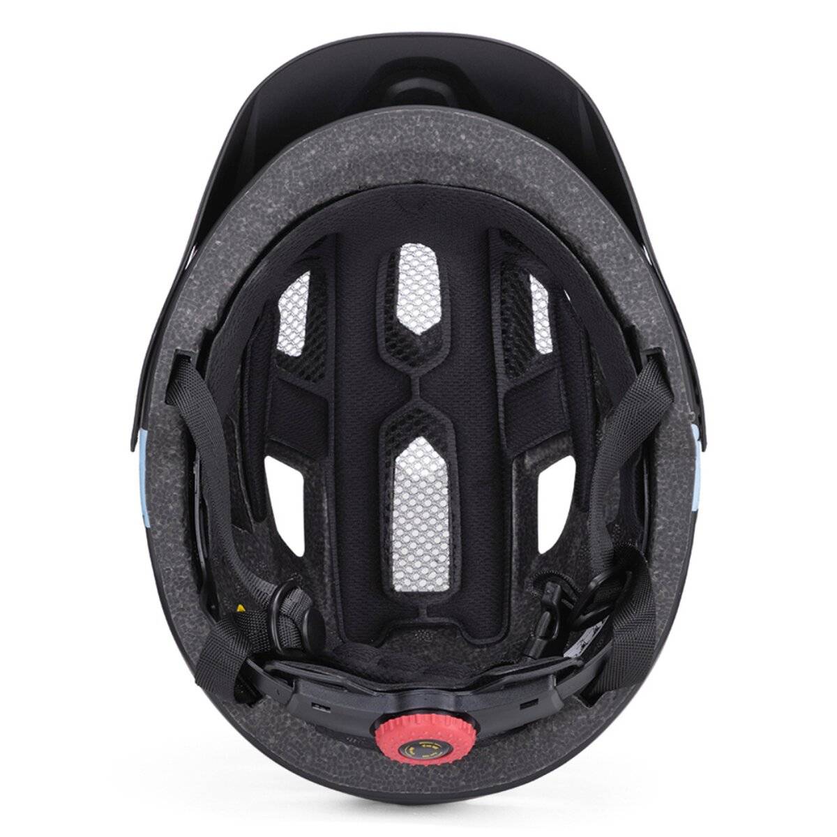 Wozinsky Kinder-Mountainbikehelm mit abnehmbarem Visier 360° System XS Schwarz
