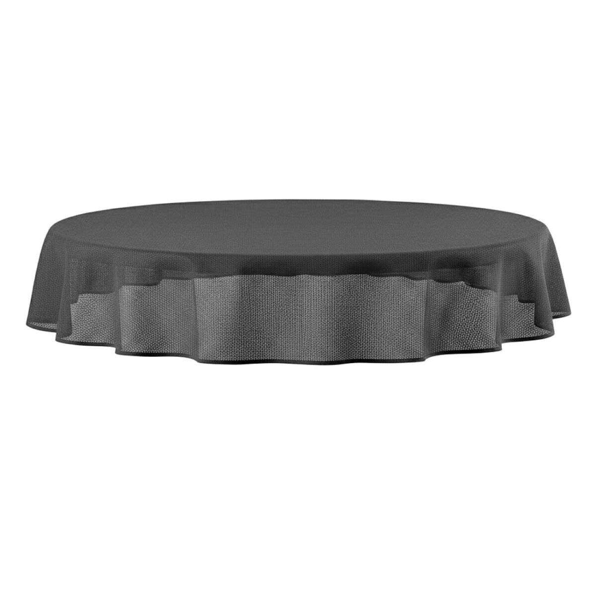 Garten Tischdecke 140 x 180 cm für Garten, Terrasse und Balkon - oval, wasserfest & pflegeleicht Anthrazit