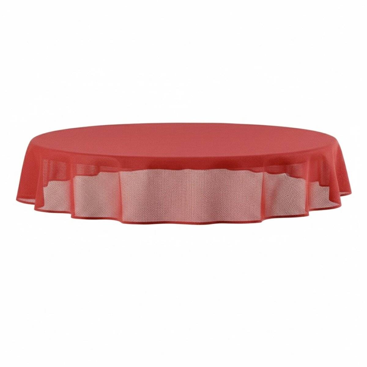 Garten Tischdecke 140 x 180 cm für Garten, Terrasse und Balkon - oval, wasserfest & pflegeleicht Rot