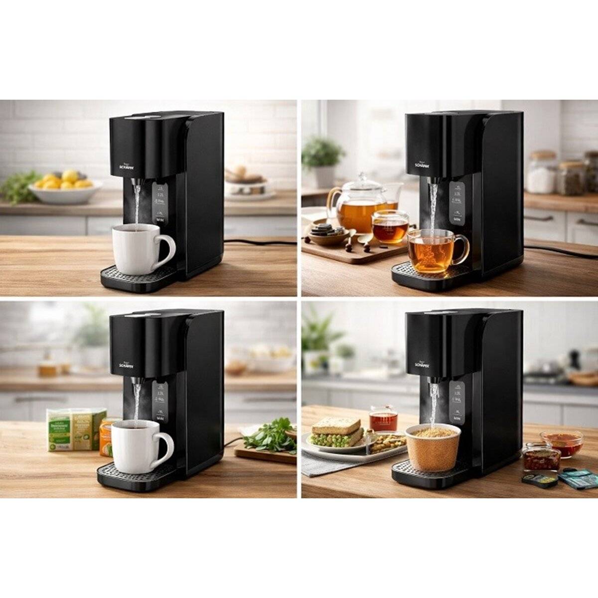 Heißwasserspender 1,5 L 2200 W mit Wasserstandsanzeige & Trockengehschutz