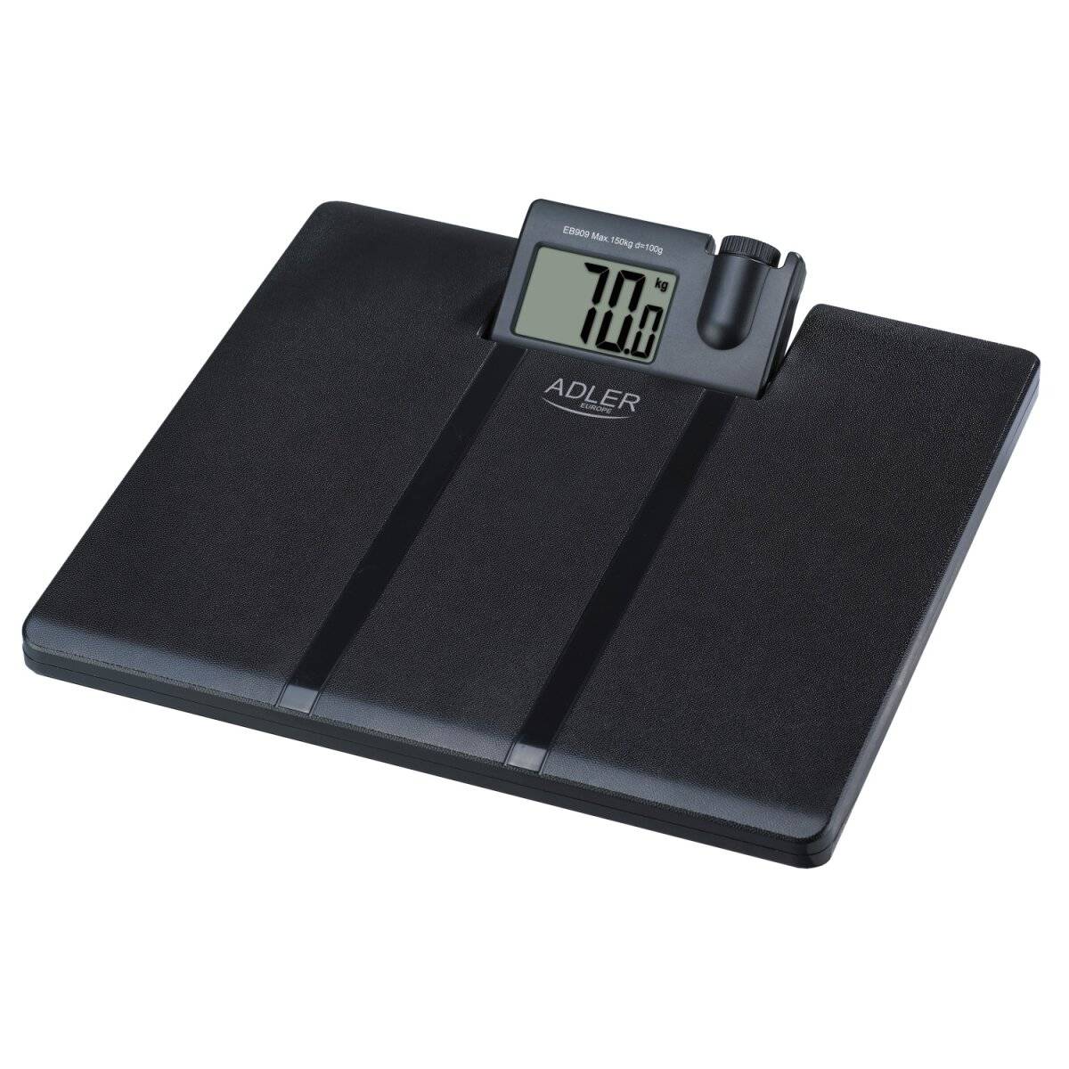 Adler AD 8182 Digitale Personenwaage mit Wandprojektion und LCD-Display, bis 180 kg