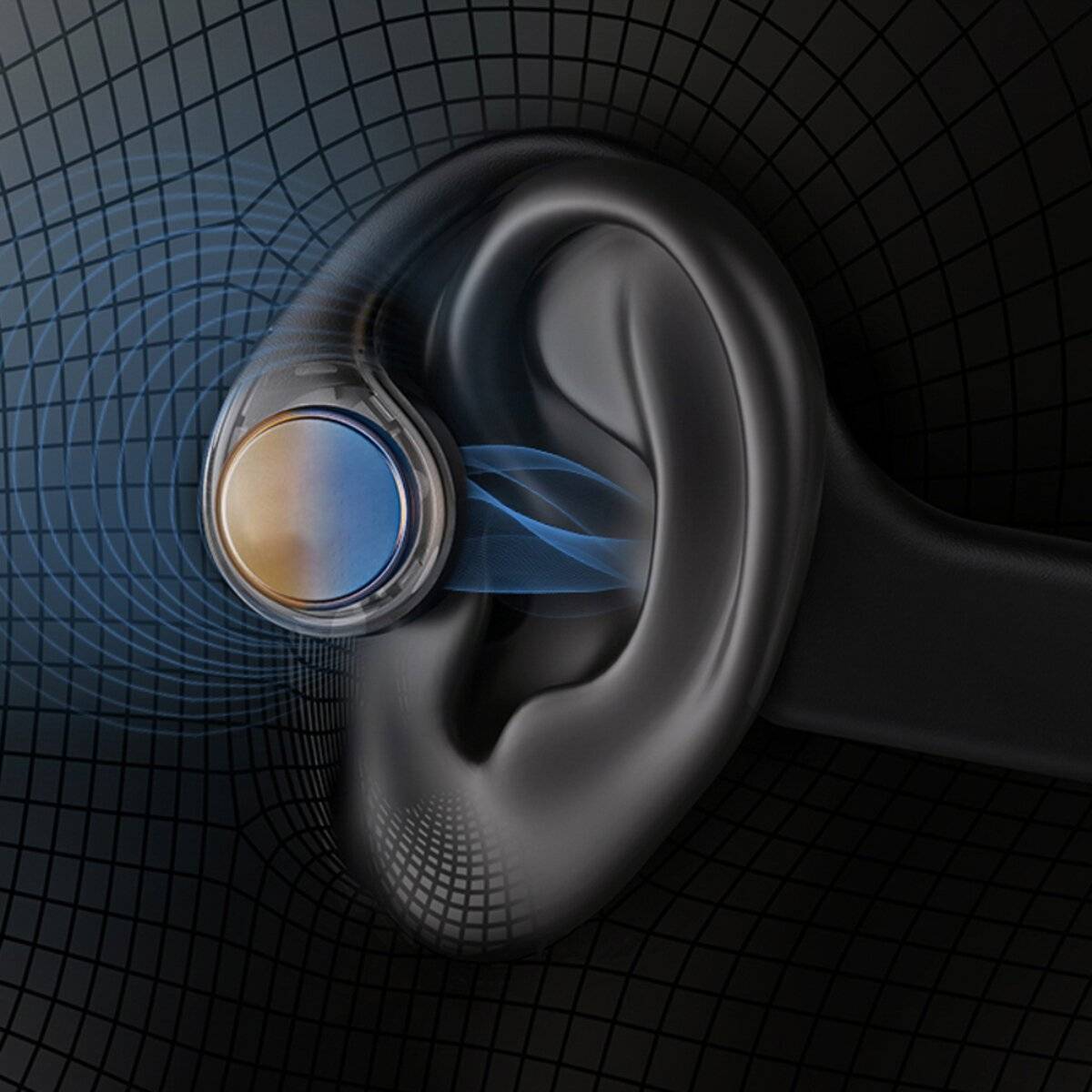 Dudao U22 Knochenschall Kopfhörer Bluetooth 5.4 Kopfbügel IP55 Schwarz