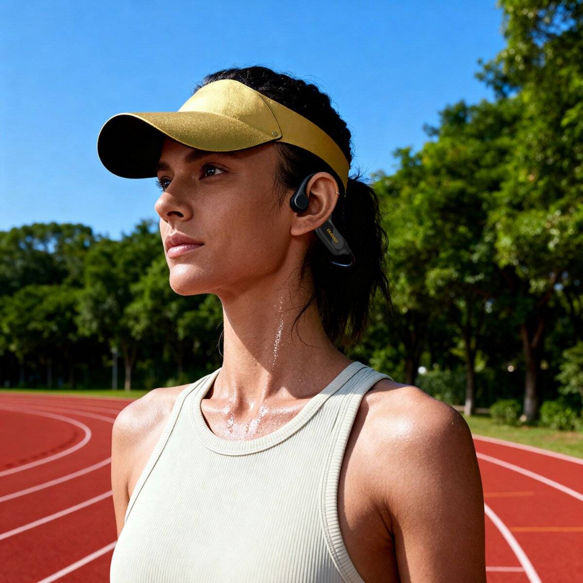 Dudao U22 Knochenschall Kopfhörer Bluetooth 5.4 Kopfbügel IP55 Schwarz