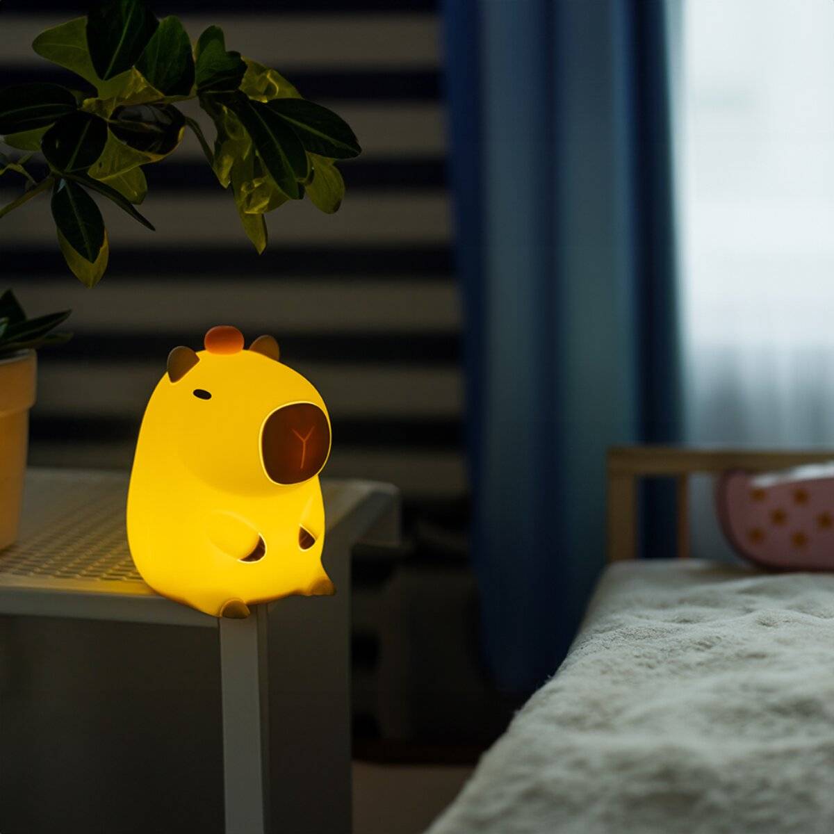 Forever Light FRIENDLY CAPYBARA FNL-12 LED Nachtlicht mit Akku warmweiß