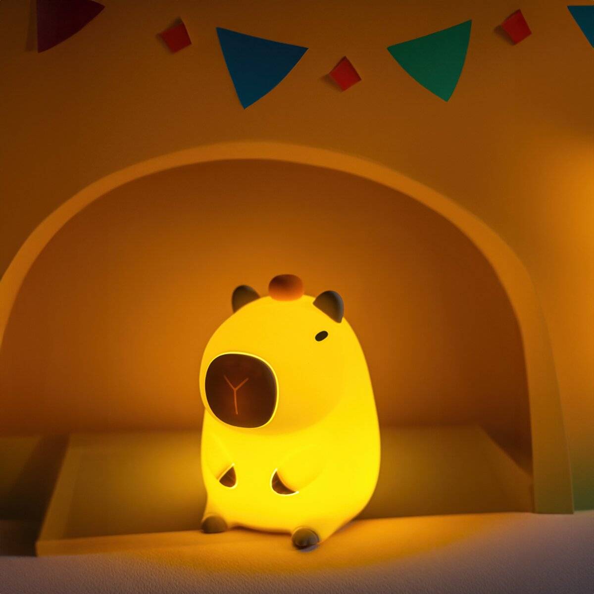 Forever Light FRIENDLY CAPYBARA FNL-12 LED Nachtlicht mit Akku warmweiß