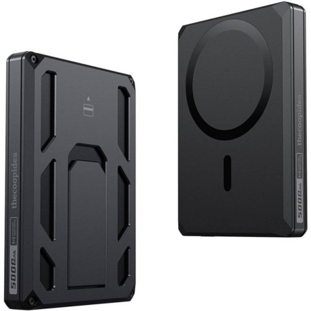 Powerbank Veger Wallet Tracker W0582 PD 20W 5000 mAh mit Ortungsfunktion  Schwarz